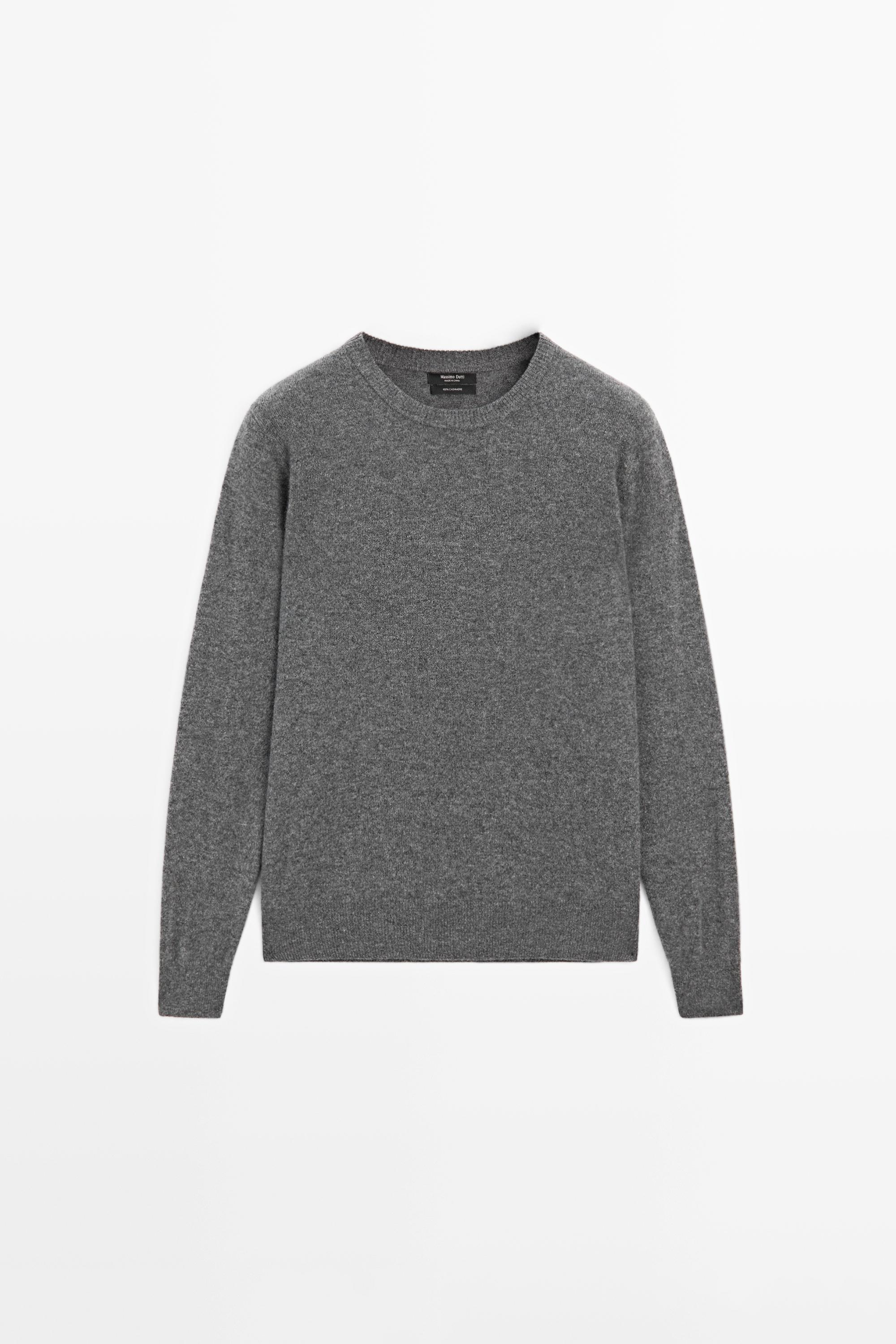 100% cashmere long sleeve sweater